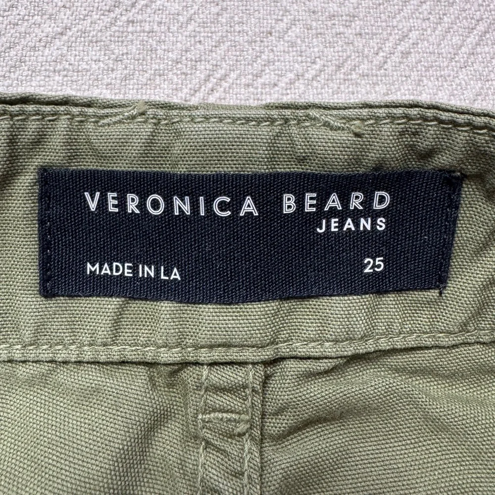 Veronica Beard Arya Jeans Paint Splash Clover Oliver Green Crop 25 - Picture 7 of 10